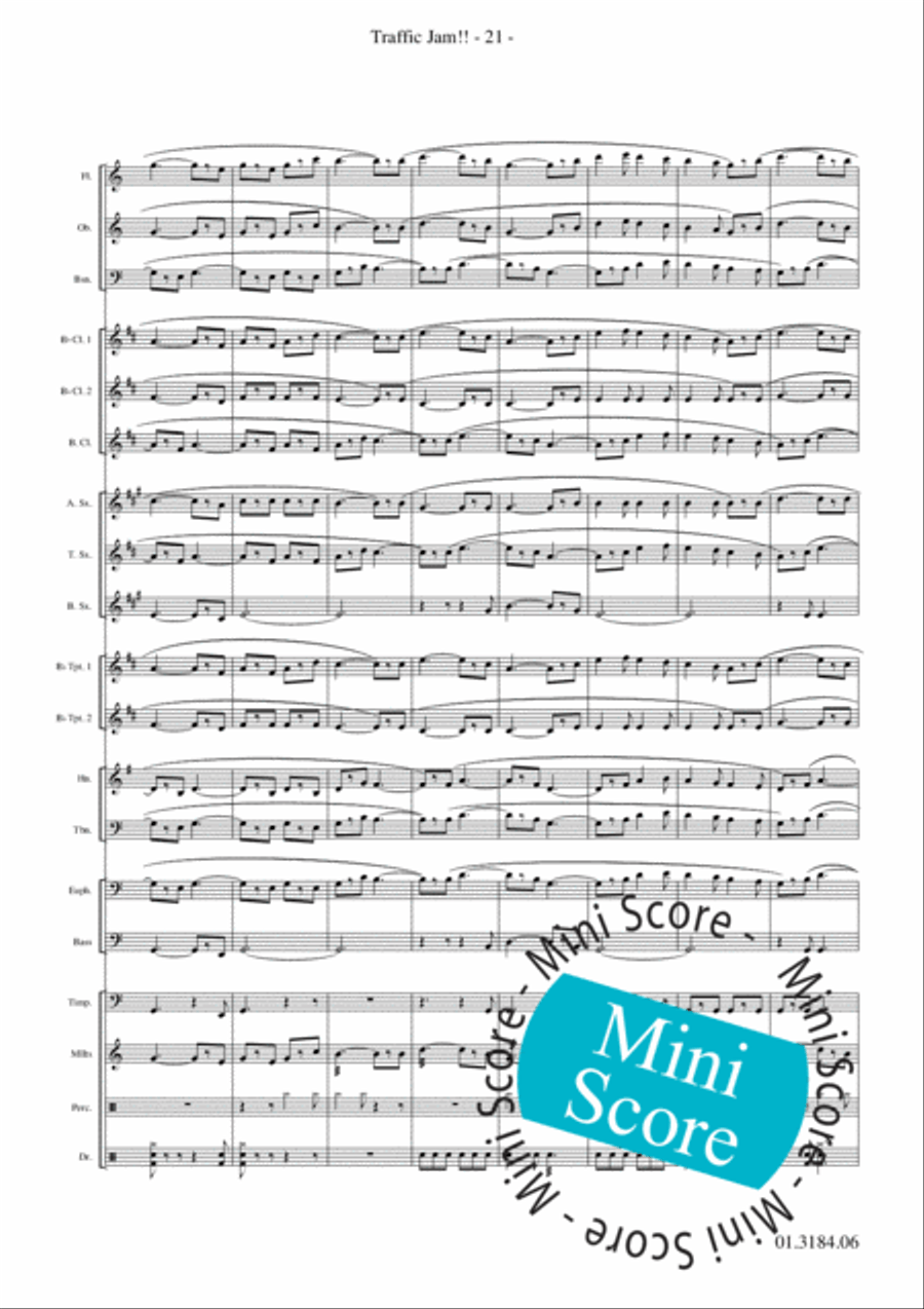 Traffic Jam!! Concert Band scores gallery preview page 25