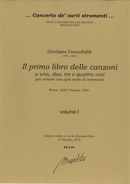 Il primo libro delle canzoni da sonare (Roma, 1628; Venezia, 1634)