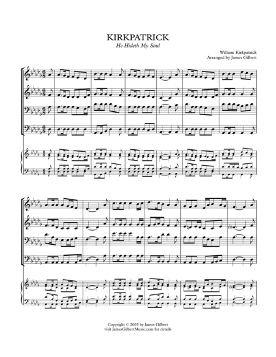 KIRKPATRICK (He Hideth My Soul) Small Ensemble scores gallery preview page 2