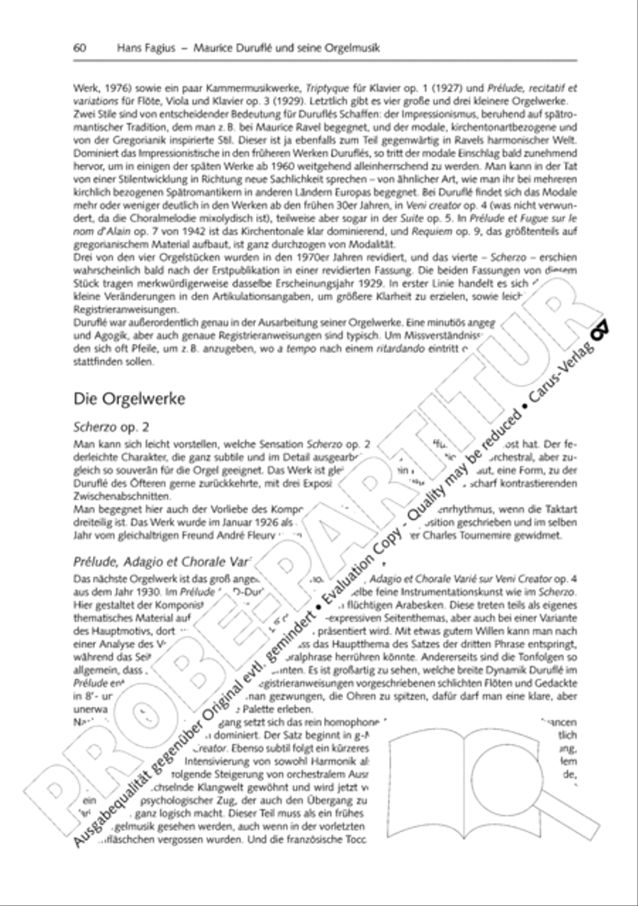 Orgelschule zur historischen Auffuhrungspraxis Organ Solo scores gallery preview page 61