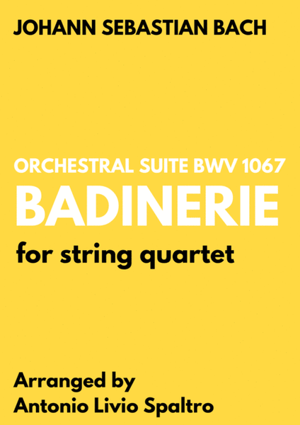 Badinerie (J.S. Bach) for String Quartet image number null