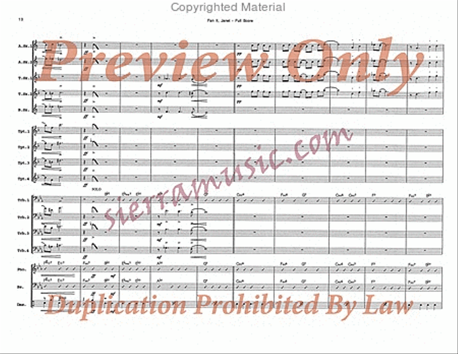 Fan It, Janet Big Band scores gallery preview page 11