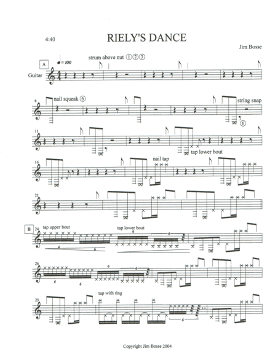Riely's Dance Guitar Solo scores gallery preview page 2