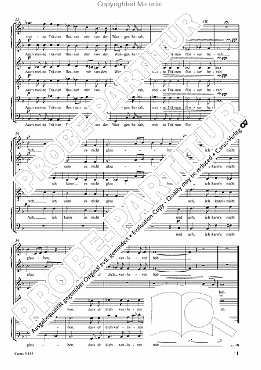 Gottwald/Grieg: Drei Lieder Choir scores gallery preview page 12