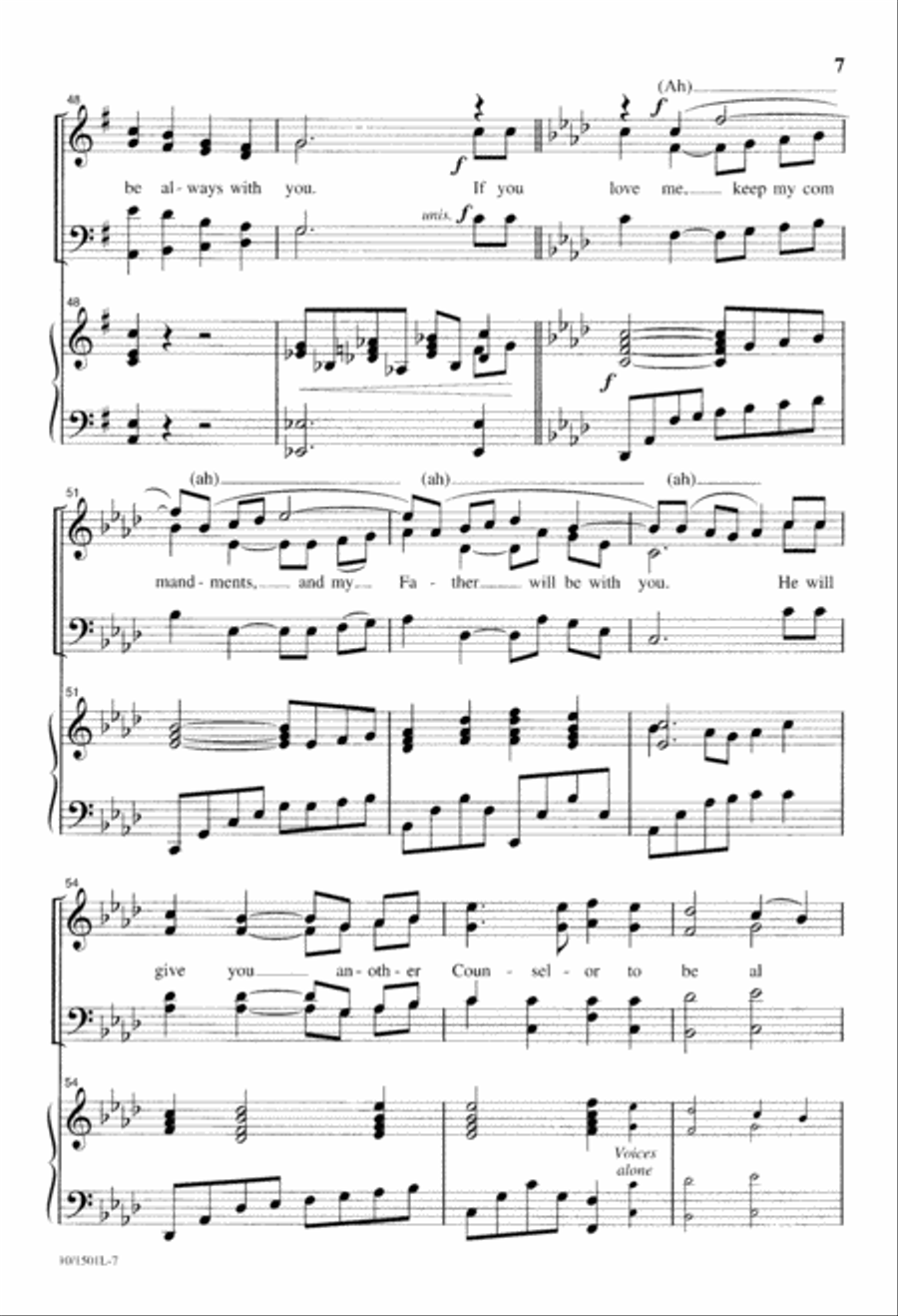 If You Love Me, Keep My Commandments 4-Part scores gallery preview page 7