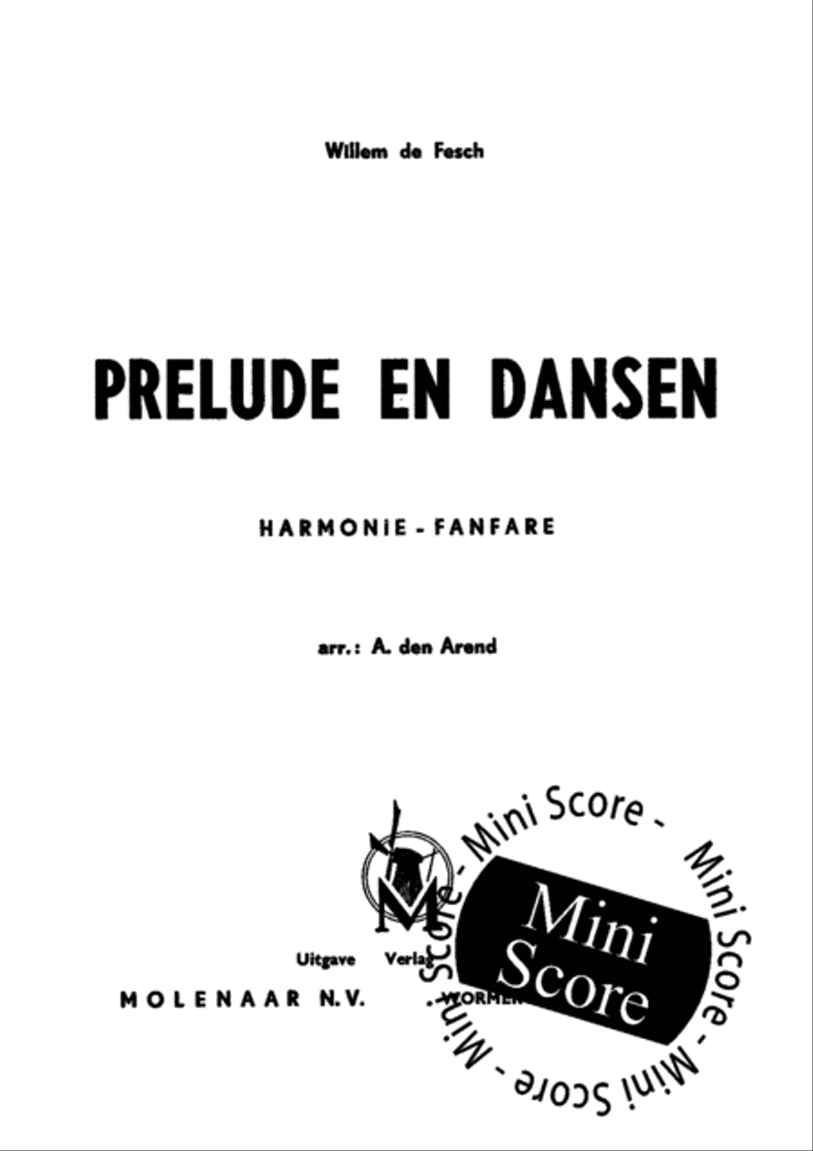 Prelude en Dansen Fanfare Band scores gallery preview page 3