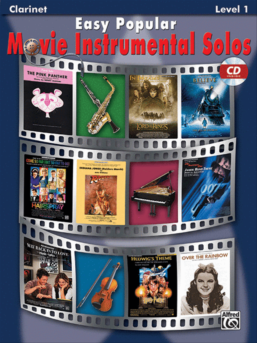 Easy Popular Movie Instrumental Solos Clarinet Solo scores gallery preview page 1