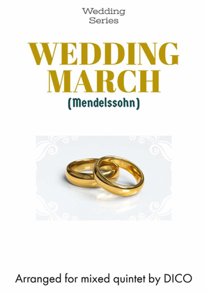 Book cover for Wedding March (Mendelssohn) for quintet