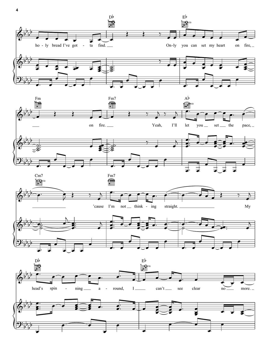 Love Me Like You Do Piano, Vocal, Guitar scores gallery preview page 4