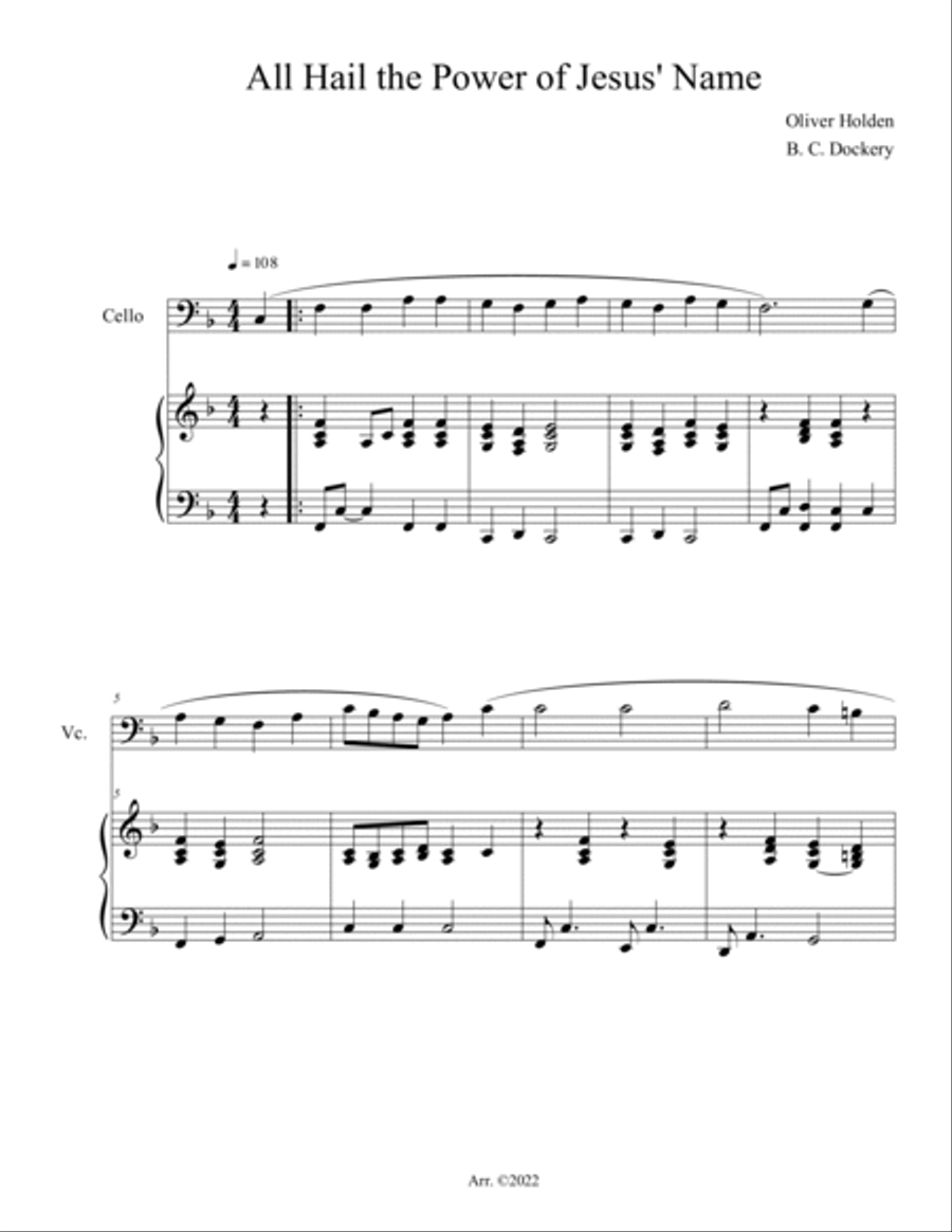 20 Greatest Hymns for Cello Solo with Piano Accompaniment Piano scores gallery preview page 5