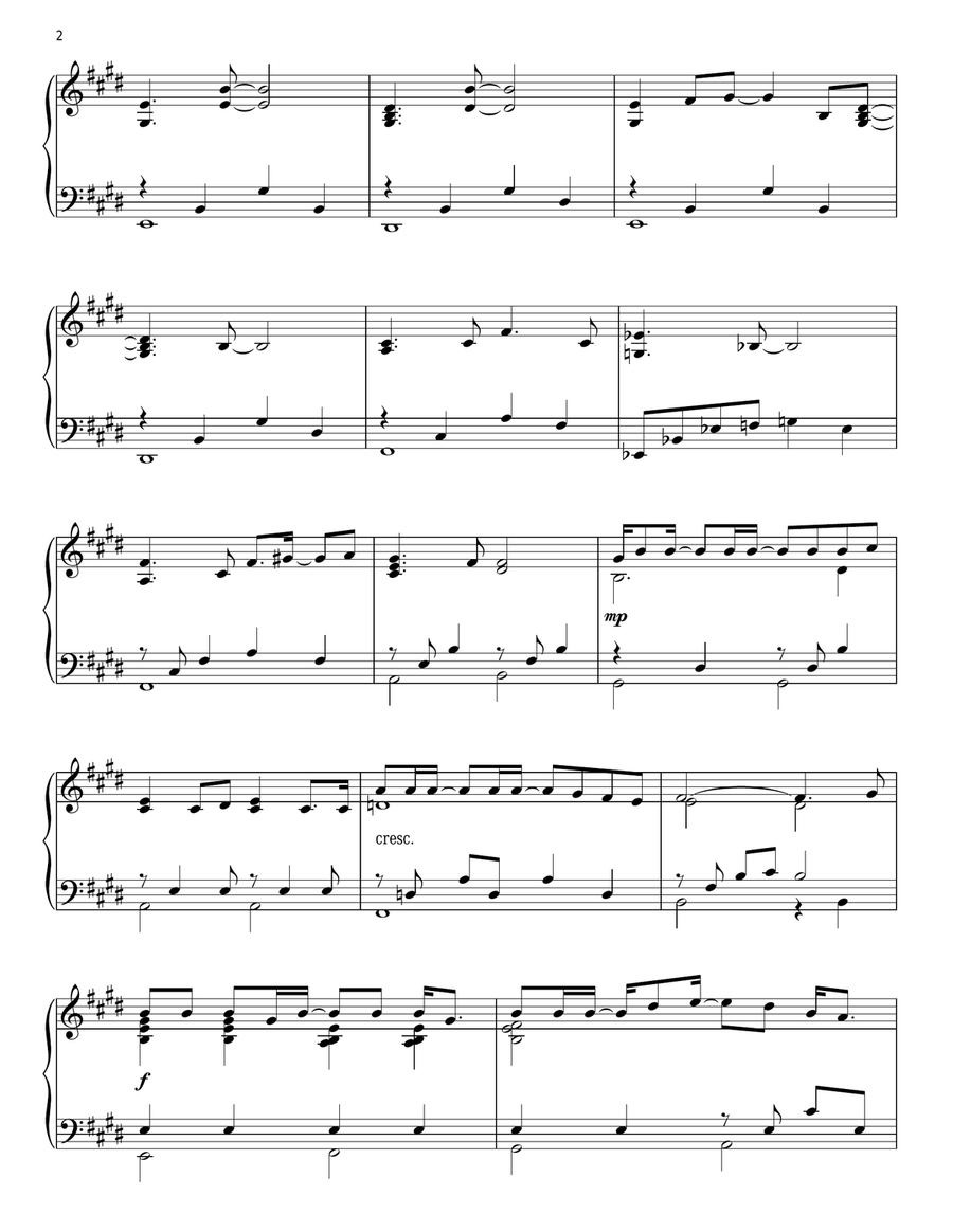 Believe (from The Polar Express) Piano Solo scores gallery preview page 2