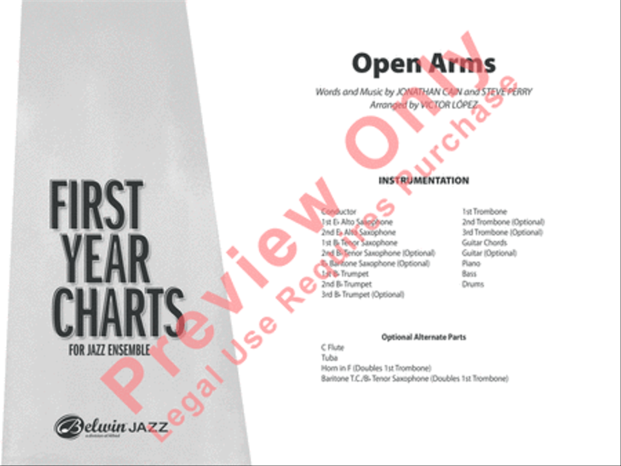 Open Arms Jazz Ensemble scores gallery preview page 2
