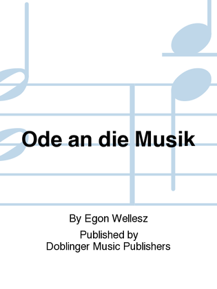 Book cover for Ode an die Musik