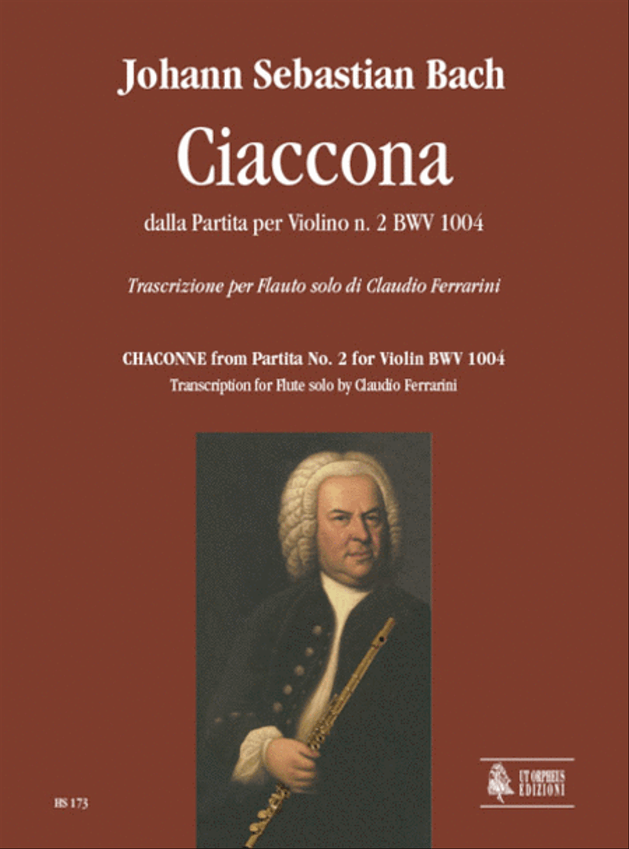 Chaconne for Flute solo from Partita for Violin No. 2 BWV 1004 Flute Solo scores gallery preview page 1