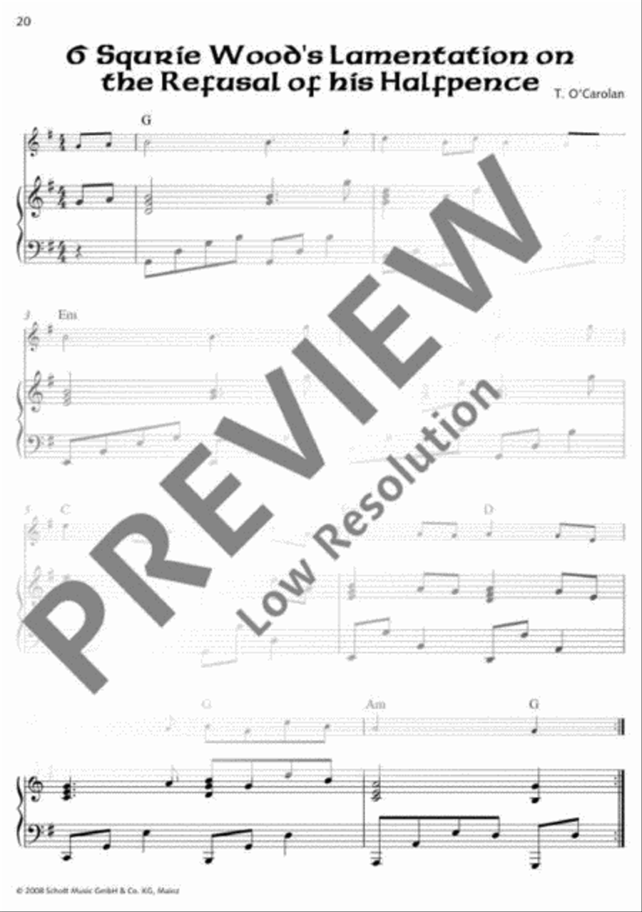 The O'Carolan Book The O'Carolan Book Flute scores gallery preview page 21