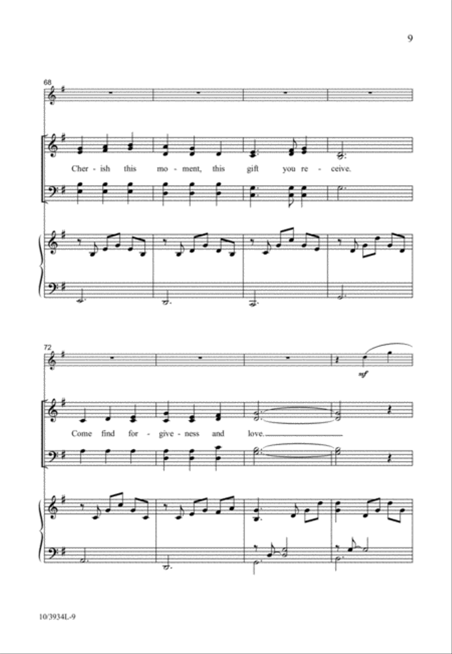 Come Find Forgiveness and Love 4-Part scores gallery preview page 9