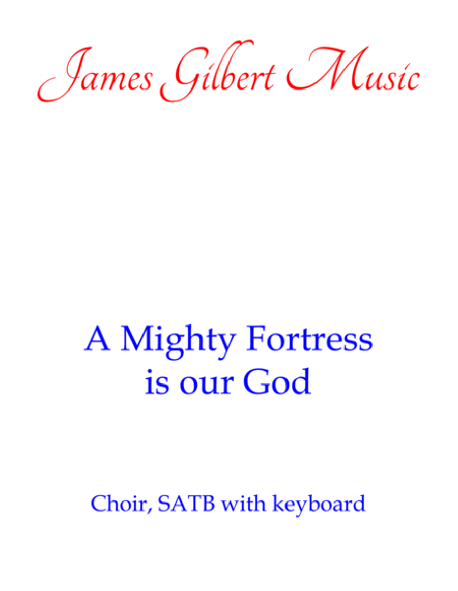 A Mighty Fortress is Our God 4-Part scores gallery preview page 1