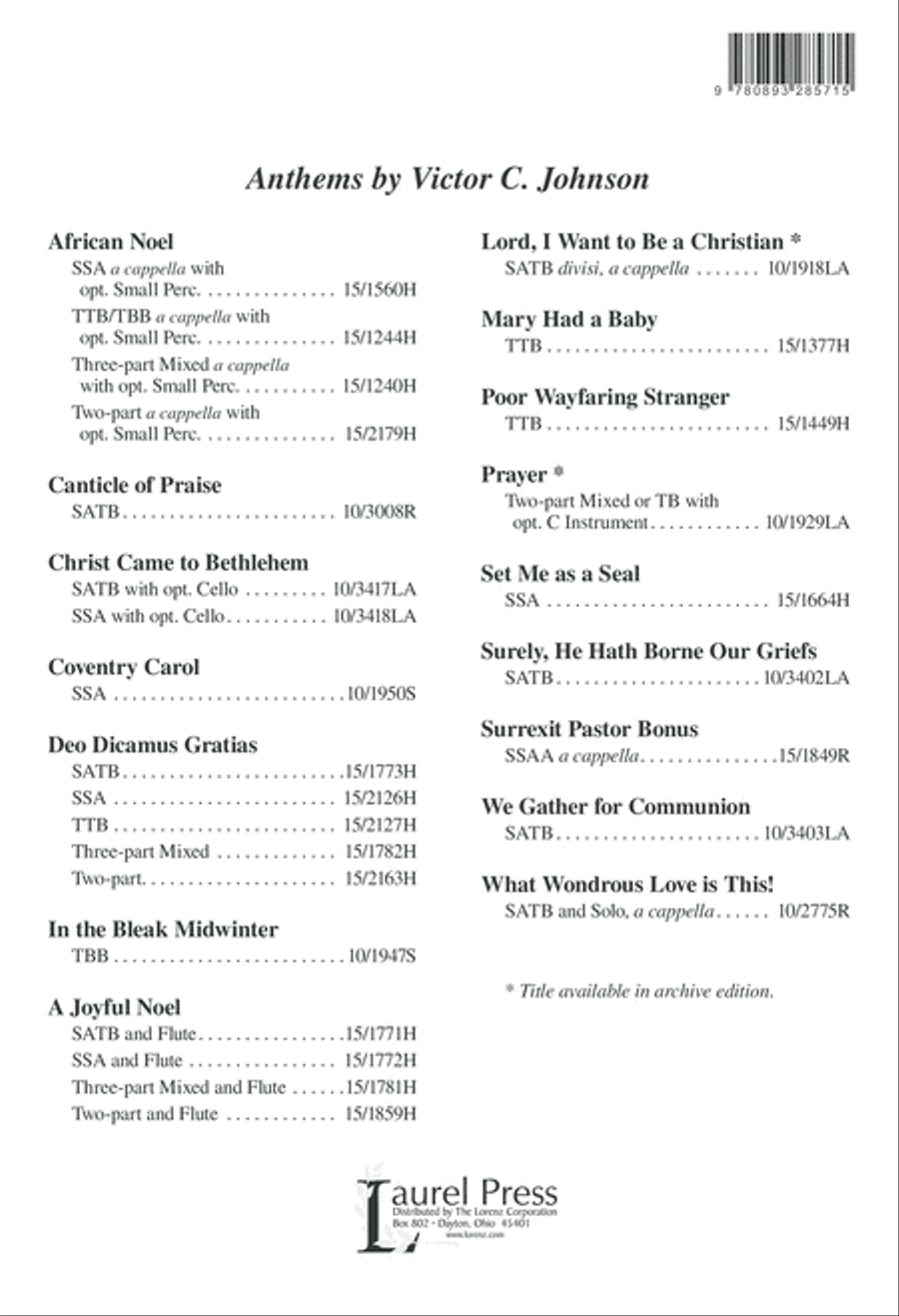 Father, We Worship You 4-Part scores gallery preview page 9
