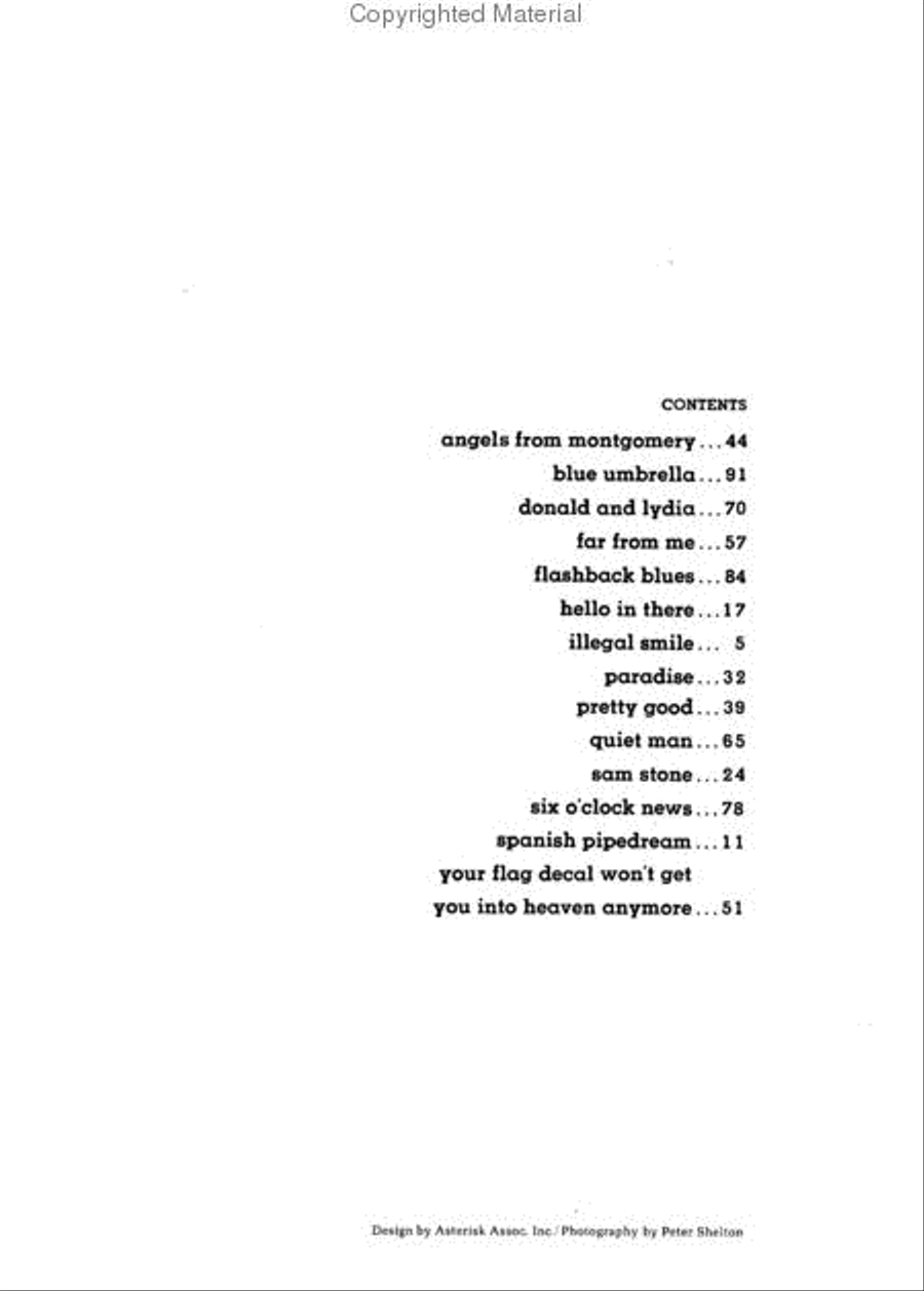 John Prine John Prine Piano, Vocal, Guitar scores gallery preview page 2