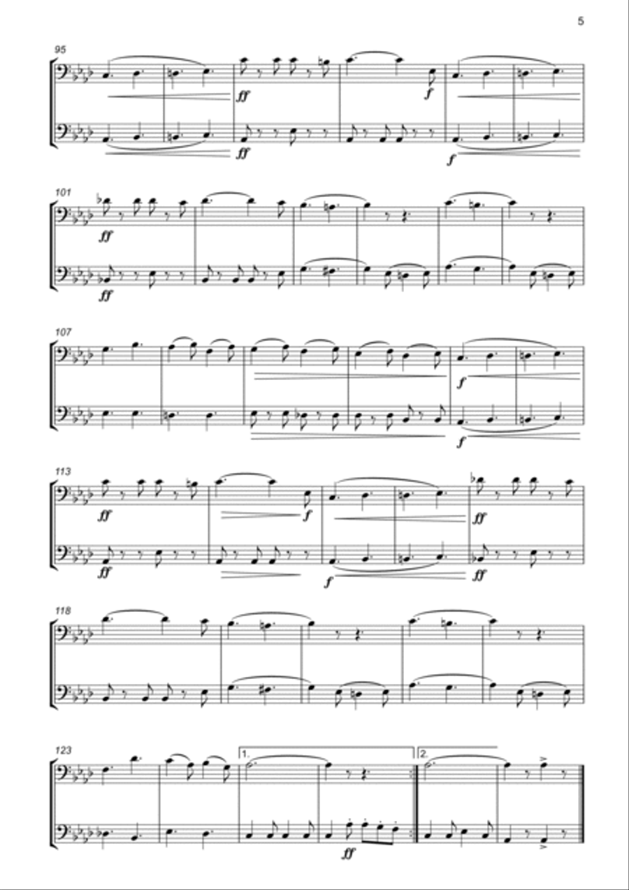 The Liberty Bell for Trombone Duet Trombone Duet scores gallery preview page 5