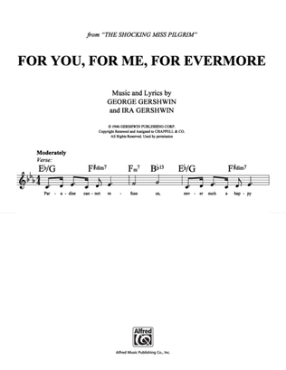 For You, For Me, For Evermore