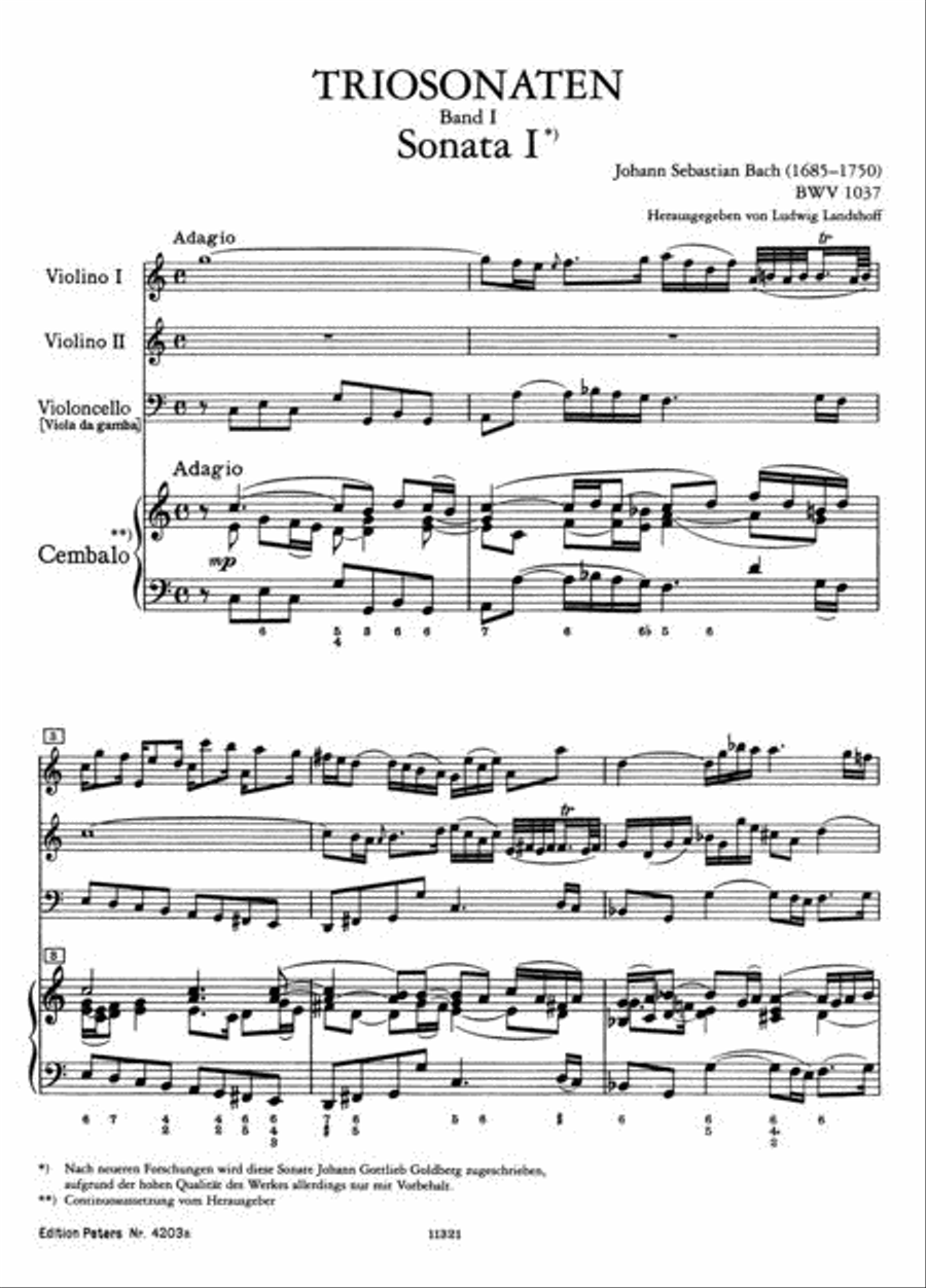 Complete Trio Sonatas - Volume 1 Flute scores gallery preview page 2