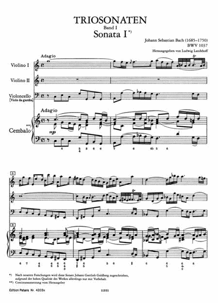 Complete Trio Sonatas - Volume 1