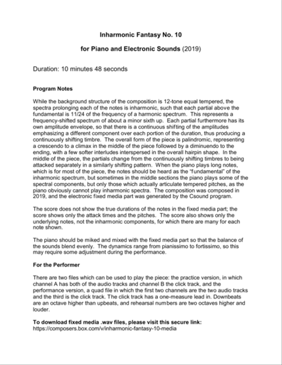 [Howe] Inharmonic Fantasy No. 10 Piano Solo scores gallery preview page 4