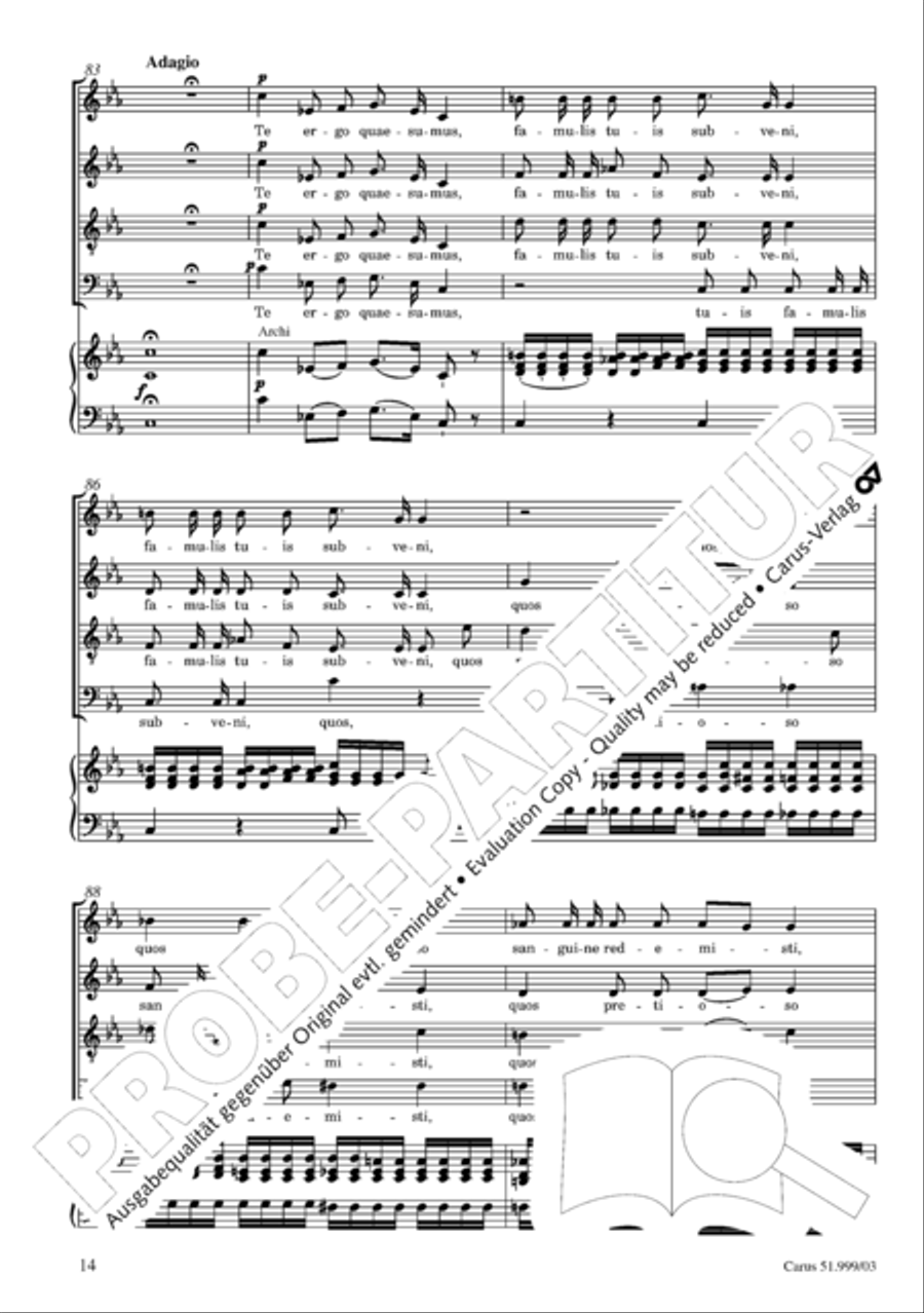 Te Deum Te Deum 4-Part scores gallery preview page 15