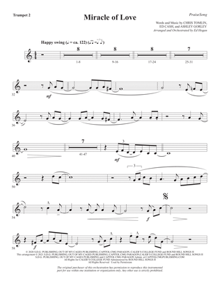 Miracle of Love (arr. Ed Hogan) - Bb Trumpet 2