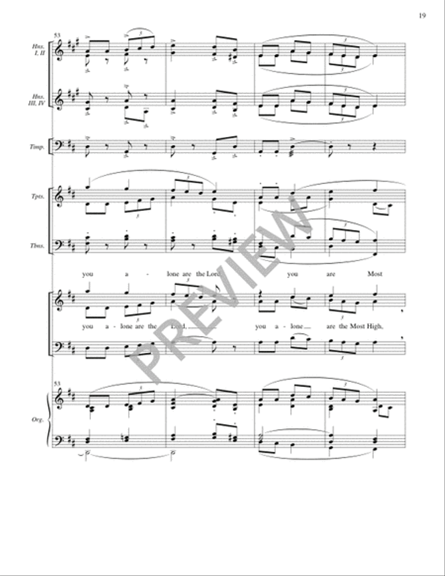 Mass for the City (Full Score) 4-Part scores gallery preview page 19