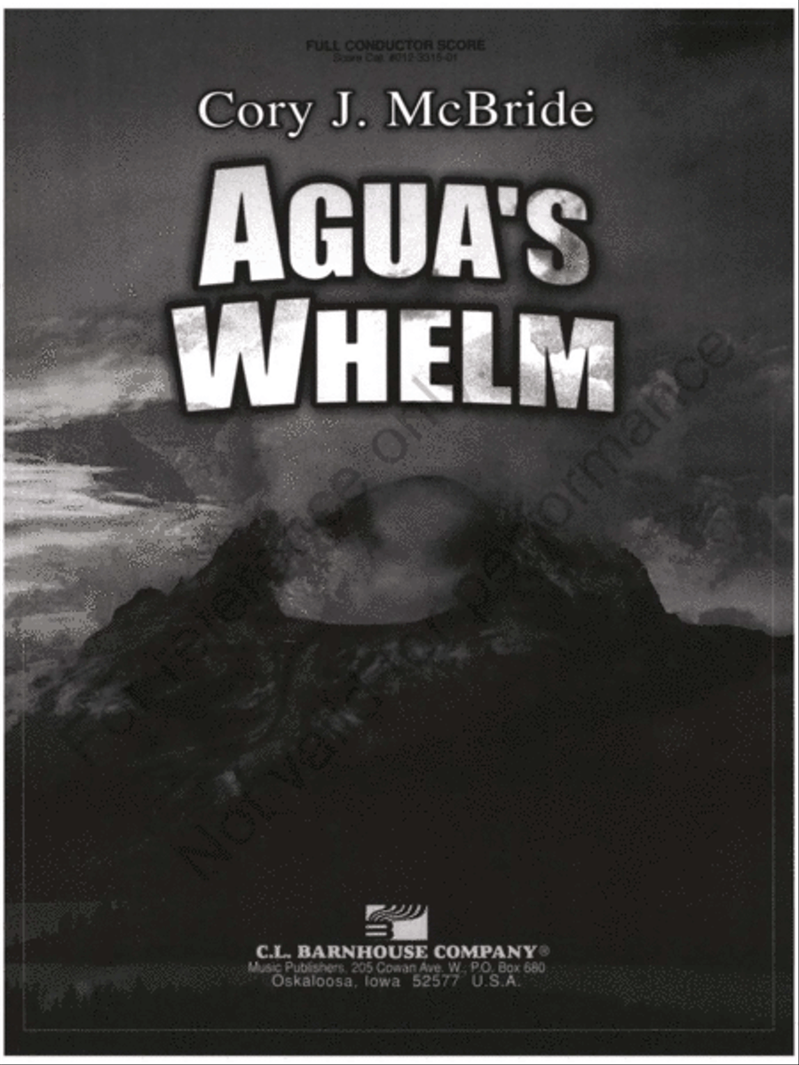 Agua's Whelm Agua's Whelm Concert Band scores gallery preview page 2