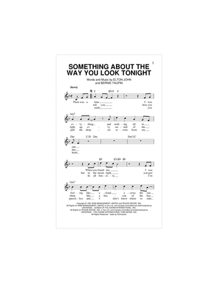Book cover for Something About The Way You Look Tonight