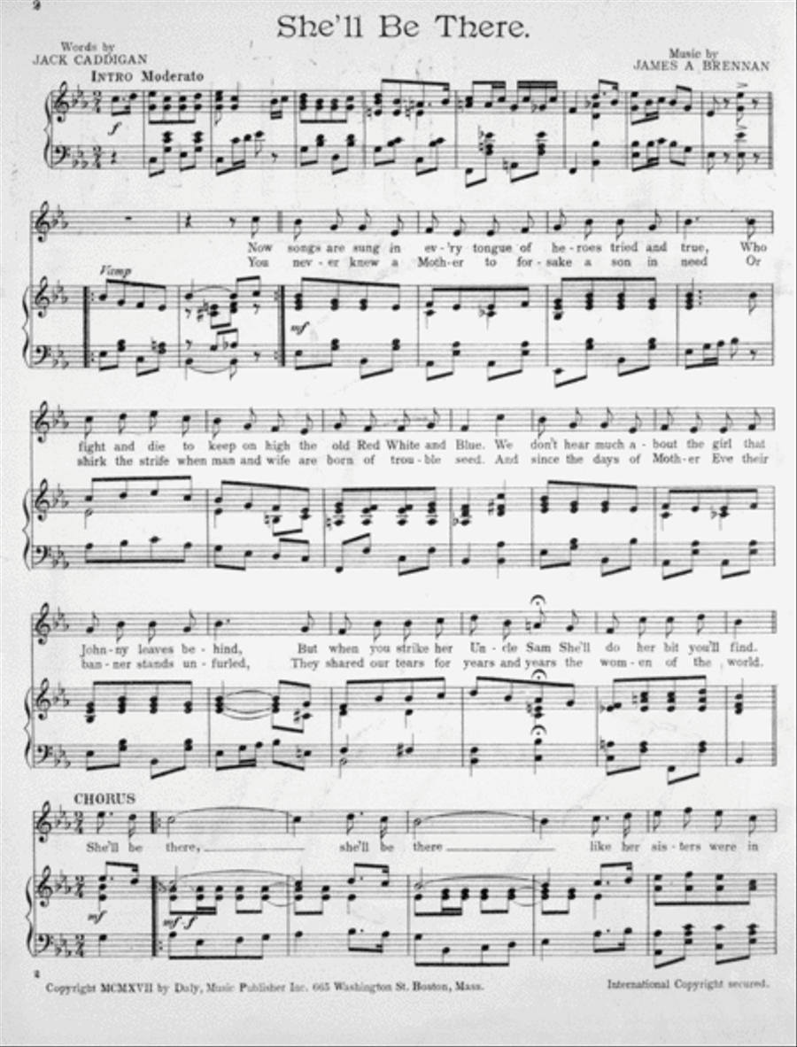 She'll Be There (A Tribute to American Womanhood) Voice scores gallery preview page 2