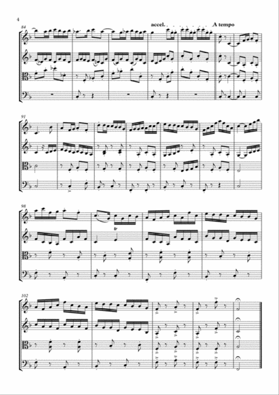 Hungarian Dance №10 Hungarian Dance №10 String Quartet scores gallery preview page 5