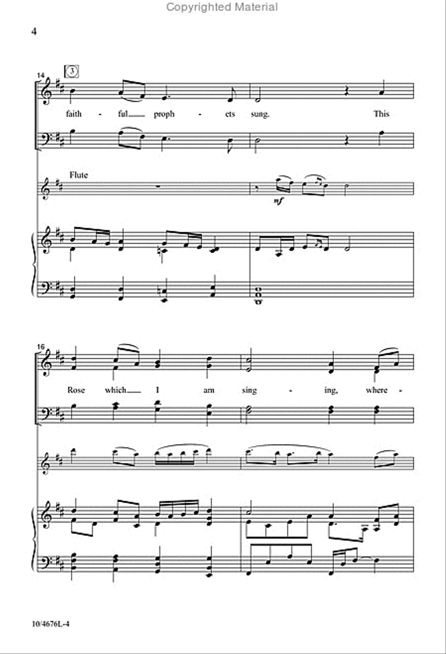 A Gaelic Rose 4-Part scores gallery preview page 4