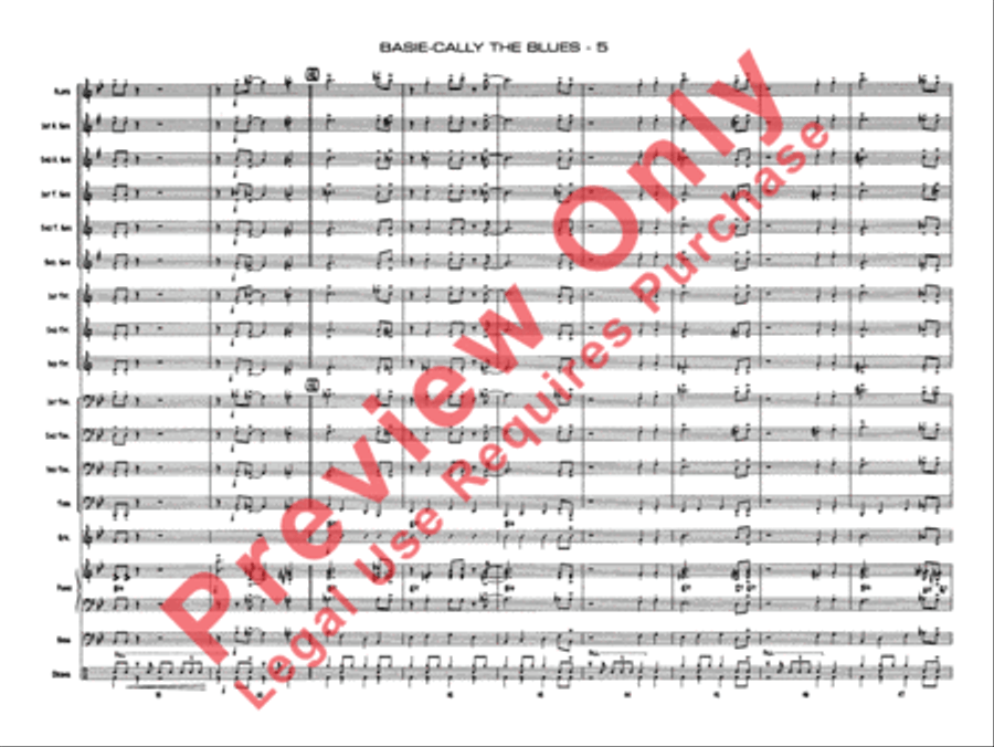 Basie-Cally the Blues Jazz Ensemble scores gallery preview page 8