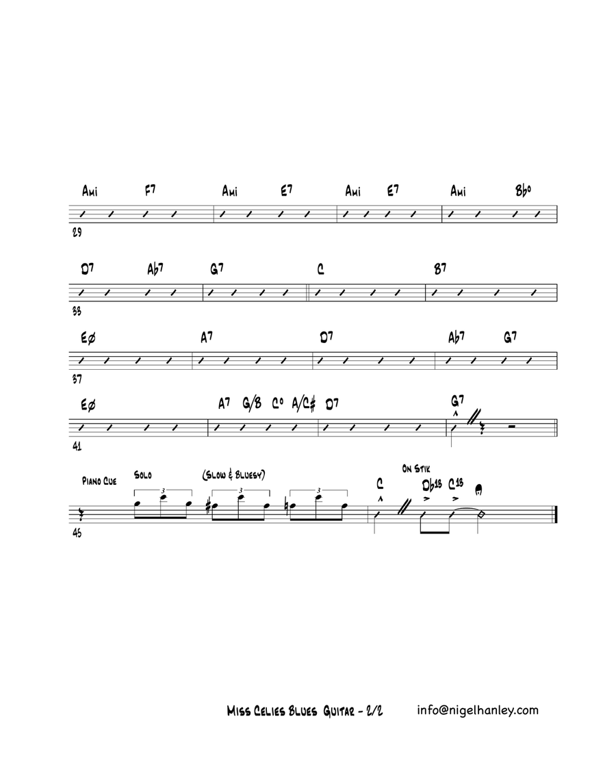 Miss Celie's Blues (sister) Jazz Ensemble scores gallery preview page 5