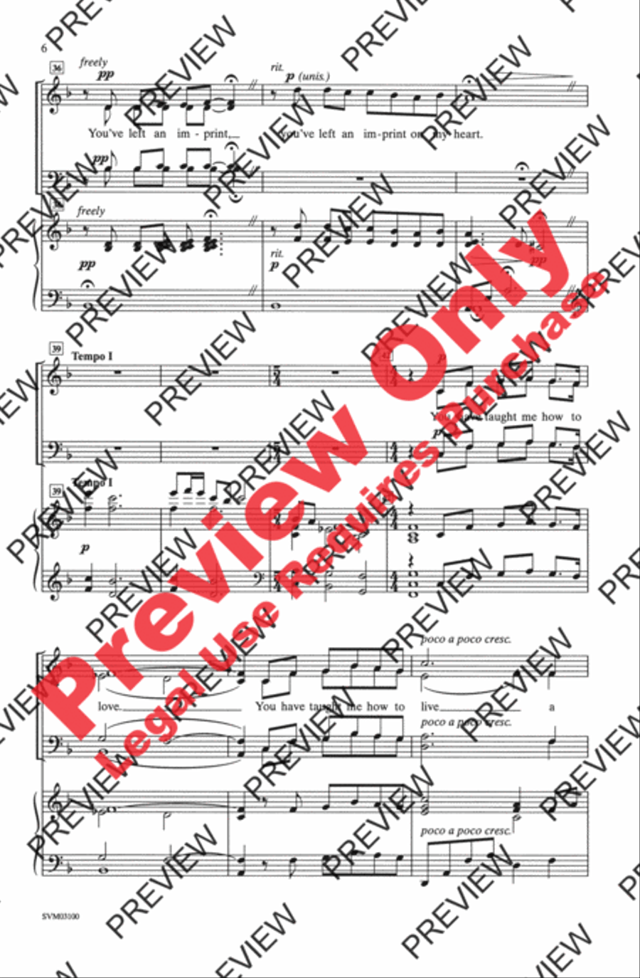 When I Hear Music When I Hear Music 4-Part scores gallery preview page 6