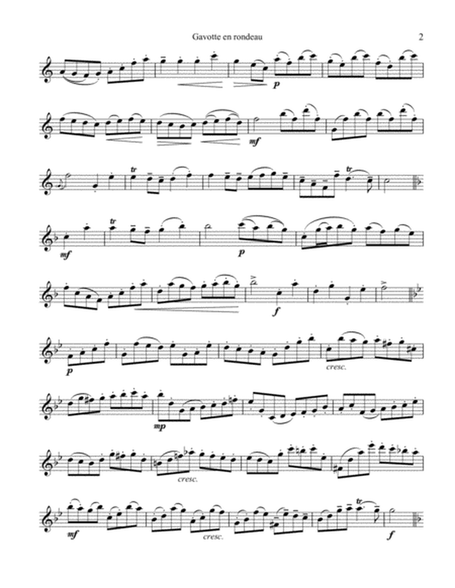Gavotte en rondeau BWV 1006 for flute solo image number null