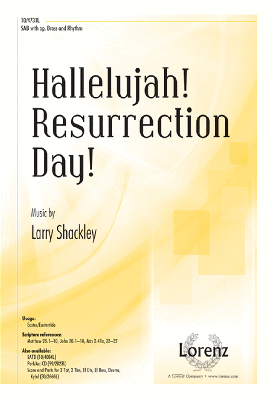 Hallelujah! Resurrection Day! 3-Part scores gallery preview page 1
