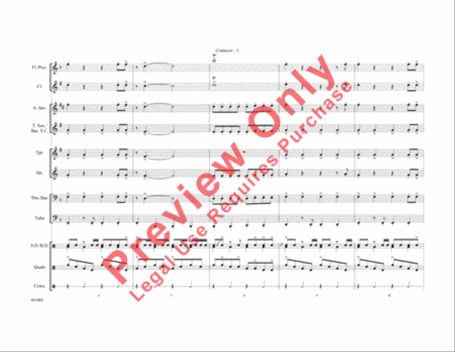 Part of Me Marching Band scores gallery preview page 3