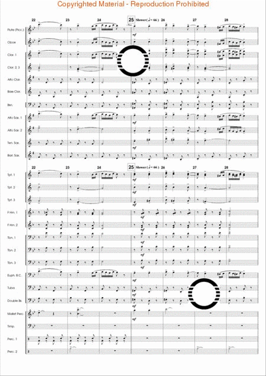 Articulation Studies Concert Band scores gallery preview page 58
