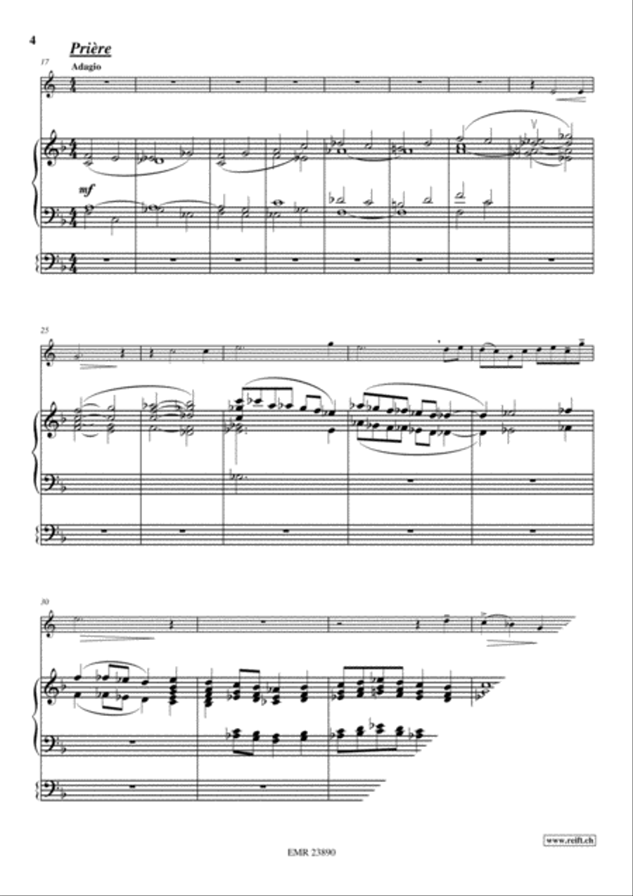 Recitatif et Priere Recitatif et Priere Organ scores gallery preview page 4