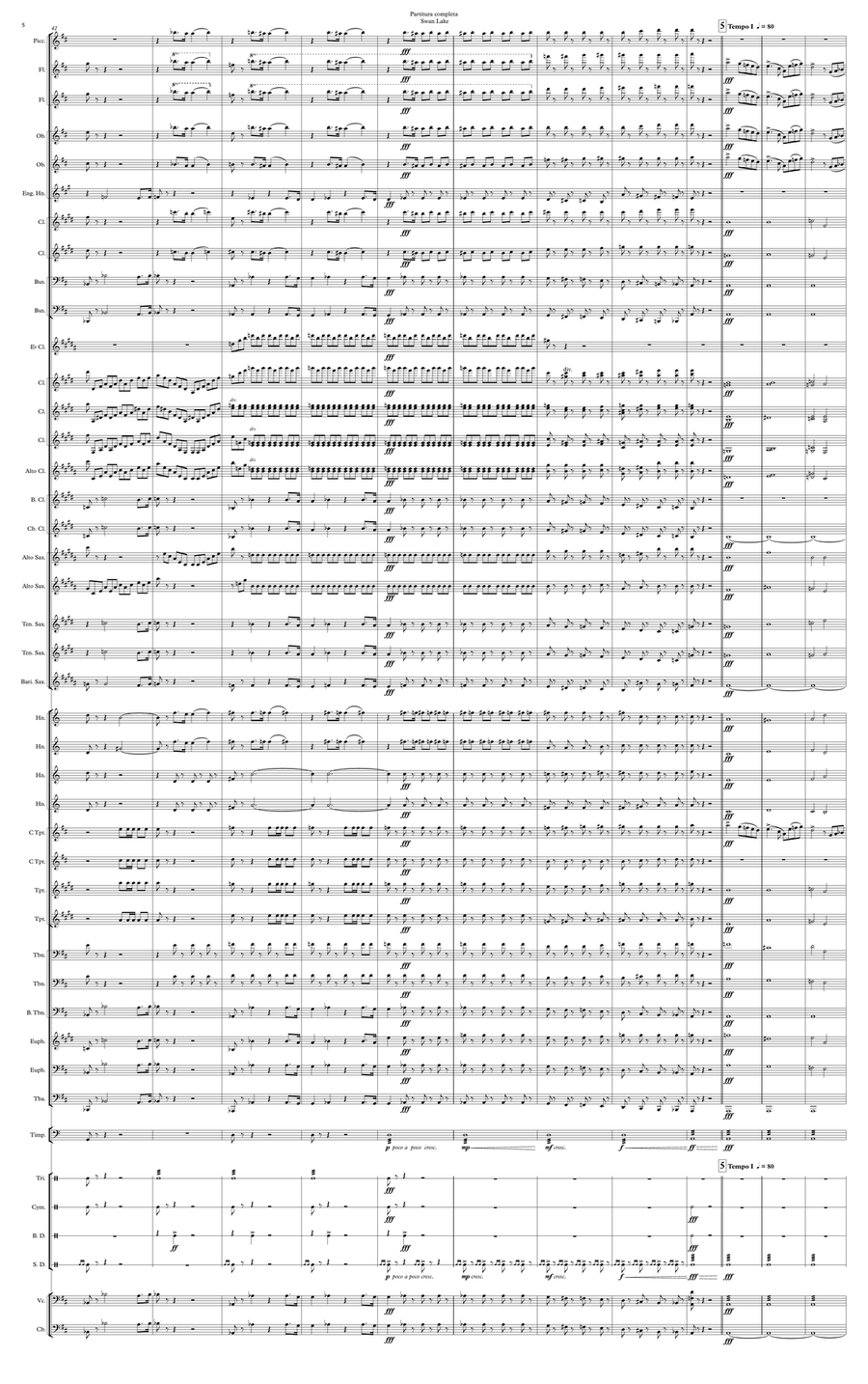 Swan Lake Concert Band scores gallery preview page 6