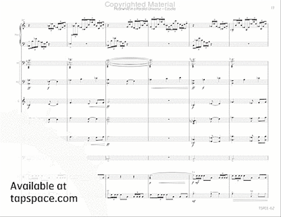 Meanwhile in a Parallel Universe Redux Percussion Ensemble scores gallery preview page 22