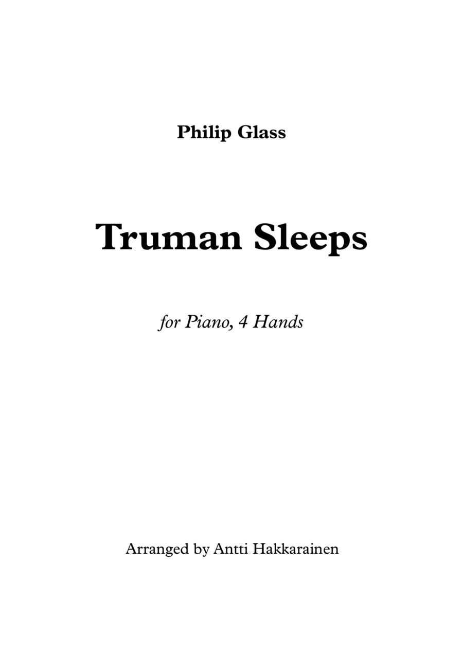 Truman Sleeps 1 Piano, 4-Hands scores gallery preview page 1