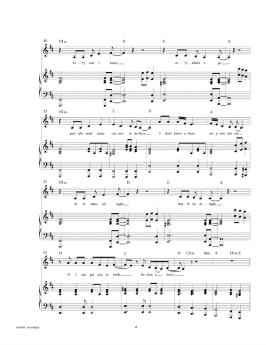 Running On Empty Voice scores gallery preview page 6