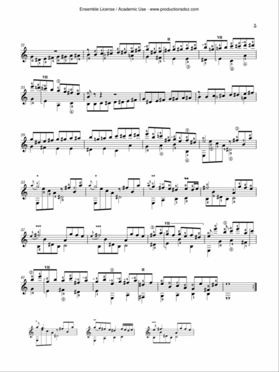 2 Sonates, vol. 1, K. 386, 232 Classical Guitar scores gallery preview page 5