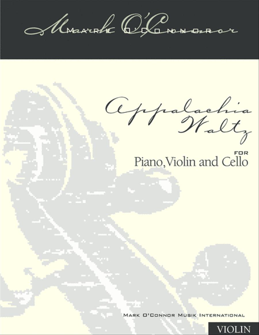 Appalachia Waltz (piano trio - violin part) Piano Trio scores gallery preview page 1